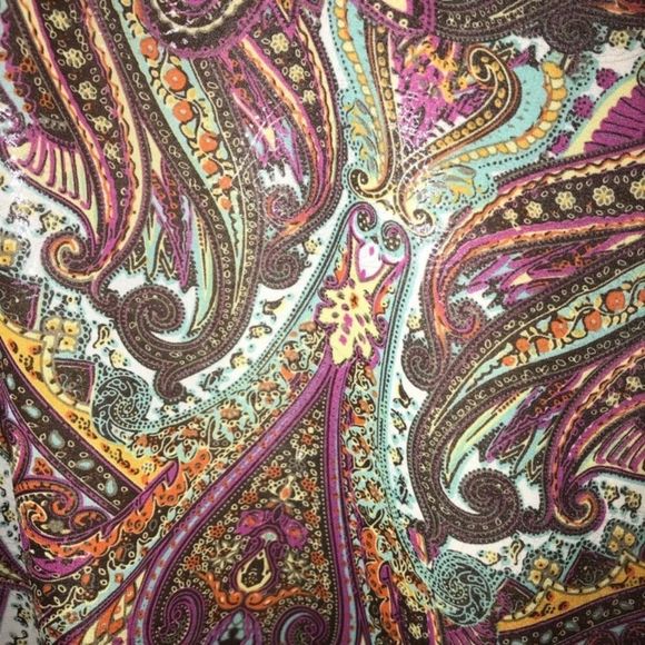 Gimmicks by BKE Paisley Studded Tank Top Medium M - Picture 4 of 11